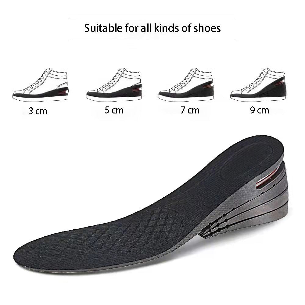 [Height Boost Insole] Adjustable Height Increase Insole | 3-9cm Invisible Shoe Heel Insert, Taller Support Absorbant Foot Pad Cushion NovaCart