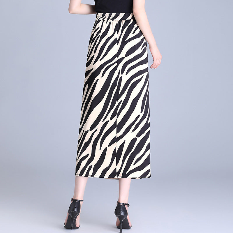 Women's High Waist Hip Split Fashion Sense Temperament Long Skirt Grayceful LLC