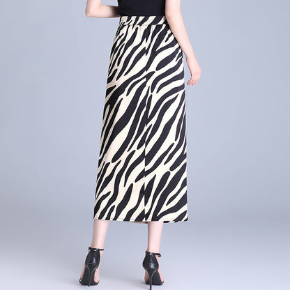 Women's High Waist Hip Split Fashion Sense Temperament Long Skirt Grayceful LLC