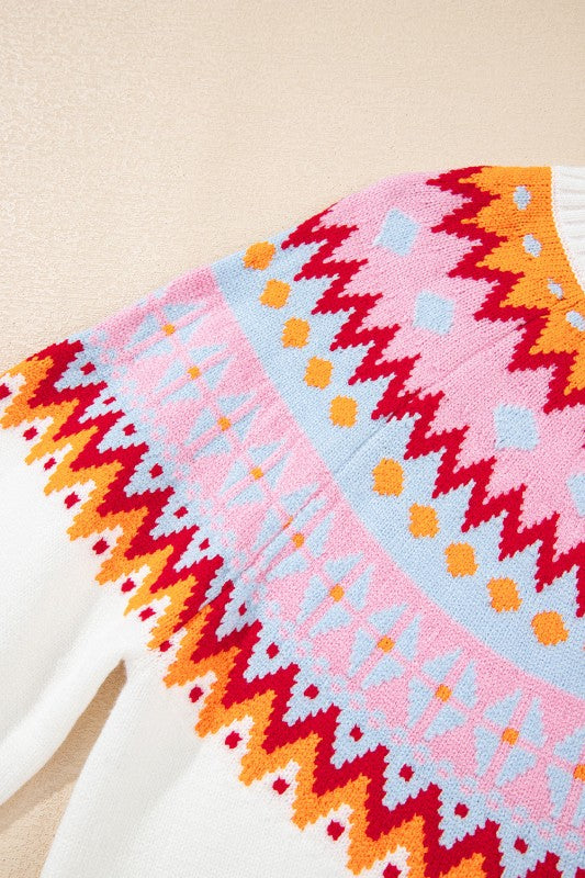 Avery Print Drop Shoulder Sweater Shop Style & More | Fresh Looks, Everyday Deals & Free Shipping