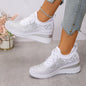 Ins Rhinestone Sneakers Fashion Lace Up Wedges Casual Shoes Women's Daily Commuting Sports Shoes See size chart under “more details” The Fashion Celestial