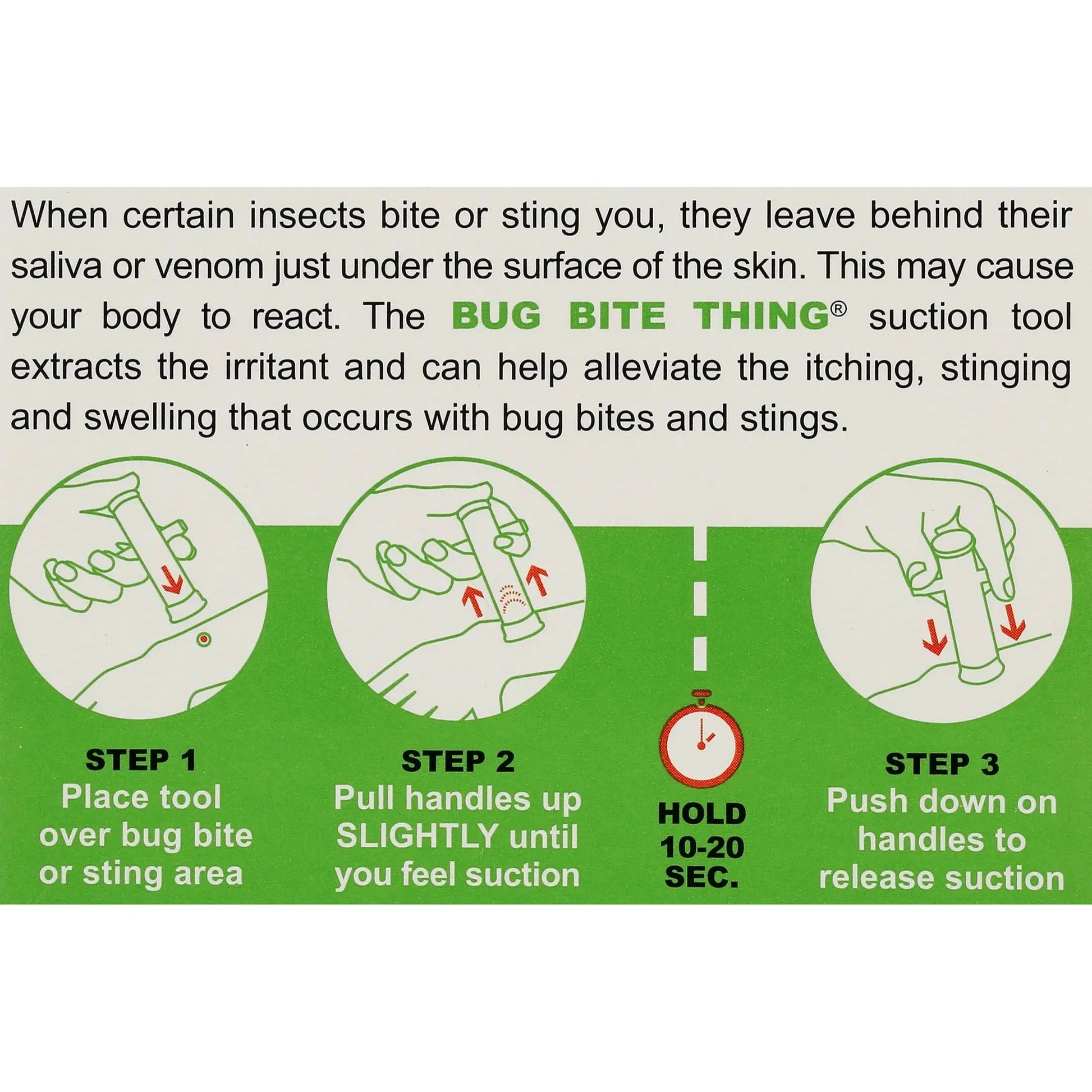 Natural Bug Bite Relief Tool - Chemical-Free Suction Solution for Instant Itch and Swell Relief