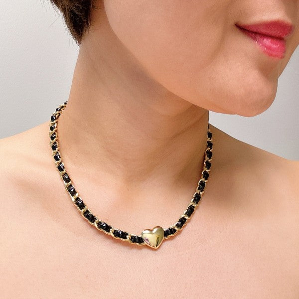 Edgy Heart Chain Choker Necklace Shop Style & More | Fresh Looks, Everyday Deals & Free Shipping