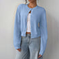 Light Ribbed Button-Up Cardigan FitiqueFit