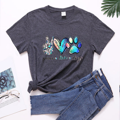 Short-sleeved Casual Plus Size Loose Trend Ladies See size chart under “more details” The Fashion Celestial