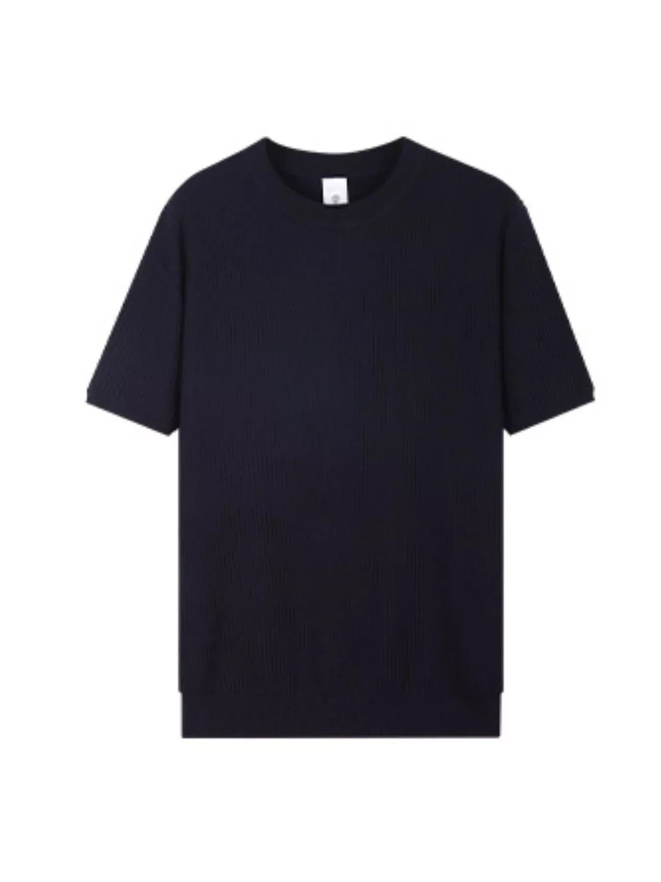 Men's Plus Size Ribbed Knit Relaxed Fit T-Shirt New Era Fashion LLc