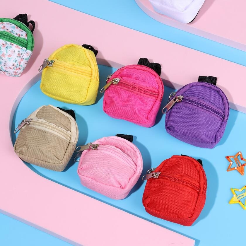 For LABUBU 11.81inch Doll 1/6 BJD Doll Mini Bag Backpack Mini Doll Bag Doll House Decoration Toy Accessories For Gifts Halloween, Christmas Gift NovaCart