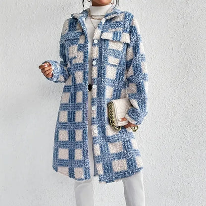 Women’s Plaid Fleece Jacket FitiqueFit