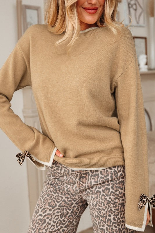 Ava Cuff Contrast Trim Sweater Shop Style & More | Fresh Looks, Everyday Deals & Free Shipping