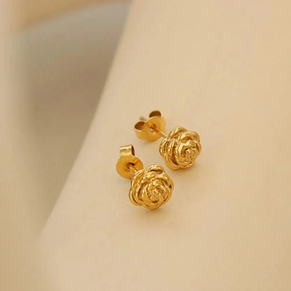 Petal Gleam Studs Ivory Embers