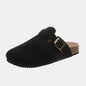 Suede Closed Toe Buckle Slide New Era Fashion LLc