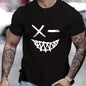 Evil Smile Face Shirt for Men – Trendy Summer Streetwear Tee FitiqueFit
