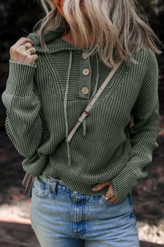 Sofioya Knit Drawstring Hooded Sweater Shop Style & More | Fresh Looks, Everyday Deals & Free Shipping