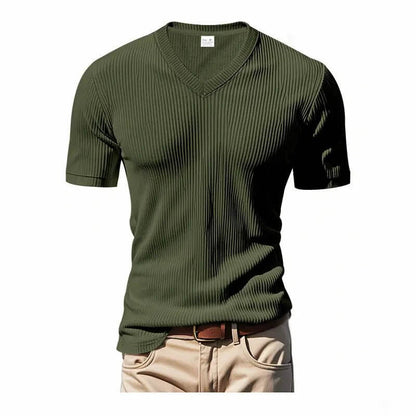 Loose Casual Men's V-neck Short Sleeve SnagBag