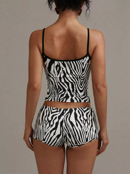Leopard Print Cami ad Shorts Set New Era Fashion LLc