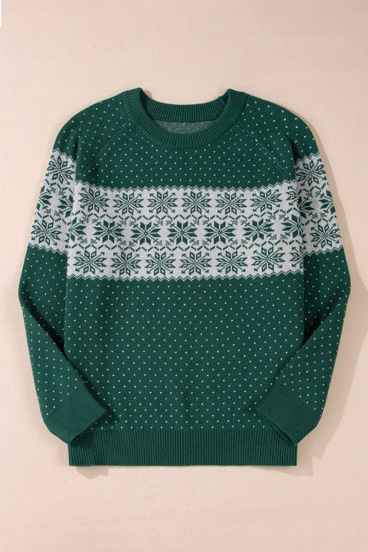 Plus Size Christmas Snowflake Crewneck Sweater Shop Style & More | Fresh Looks, Everyday Deals & Free Shipping