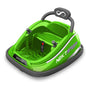 SereneLife 12V Electric Bumper Car for Kids – Remote Control Option 360° Spin LED Lights Safety Belt Kids Toddler Baby Bumper Car 3-8 Years (Green) New Era Fashion LLc