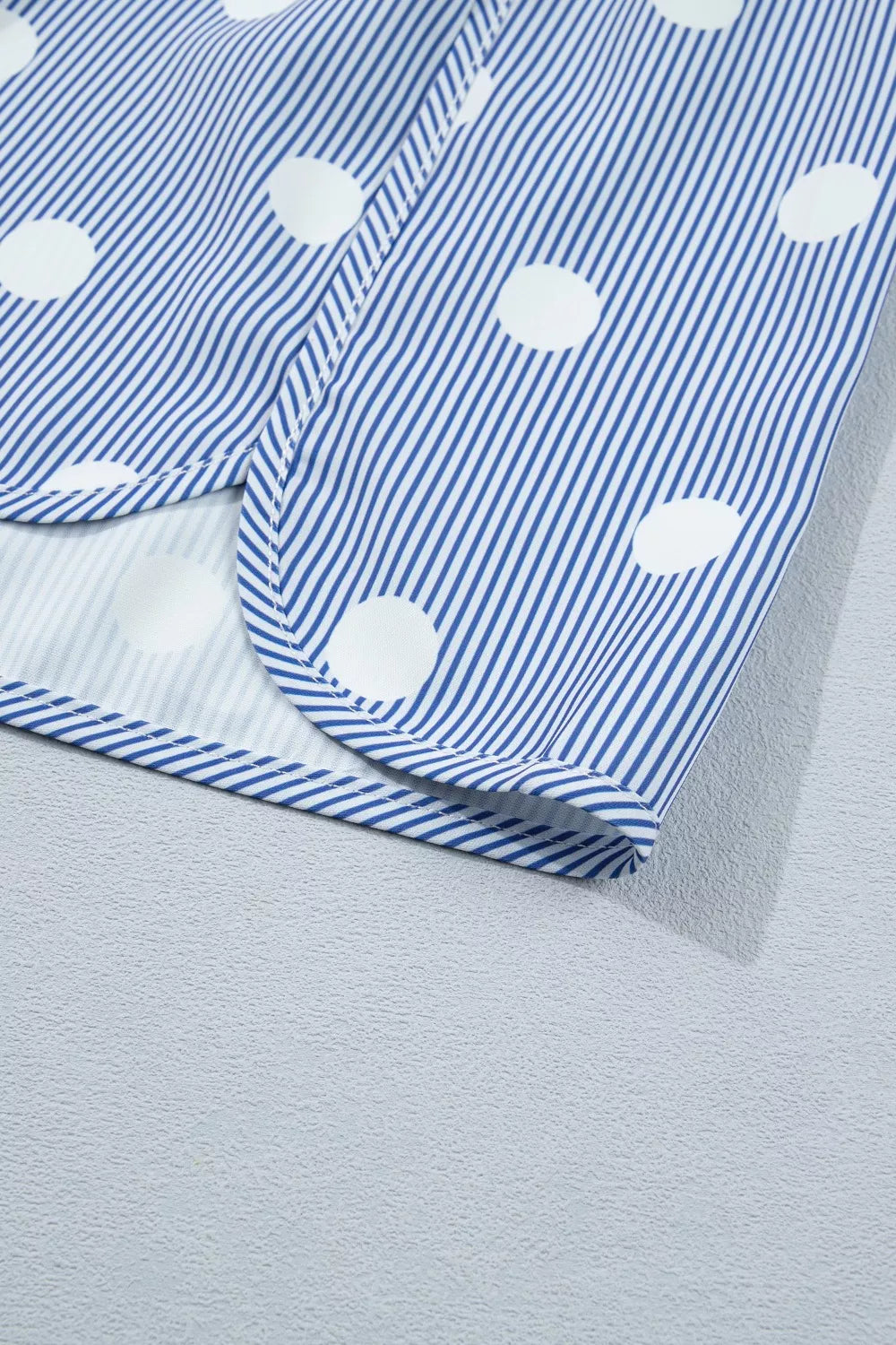 Polka Dot Striped Elastic Waist Shorts New Era Fashion LLc