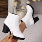 Point Toe Block Heel Boots | Sleek Pointed Heel Ankle Boot FitiqueFit
