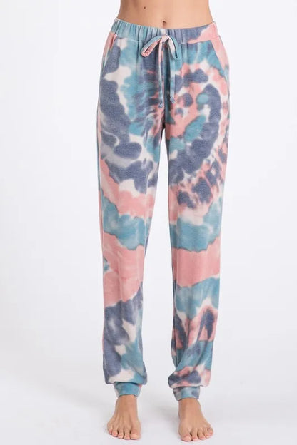 BiBi Tie Dye French Terry Casual Pants New Era Fashion LLc