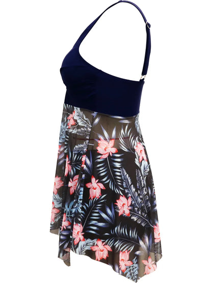 Printed Wide Strap Two-Piece Swim Set New Era Fashion LLc