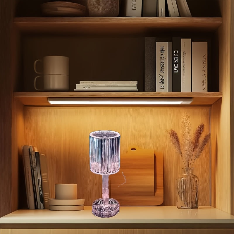 Elegant Crystal Touch Control Bedside Lamp - Adjustable LED Light with Rechargeable Battery, Dimmable, USB Charging, Indoor Decor, Modern Table Lamp|Decorative Table Lamp|Adjustable Light Lamp NovaCart