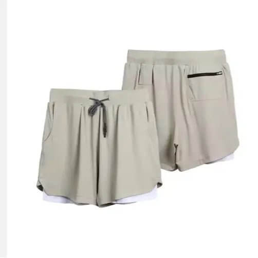 Men's Quick Dry 2-in-1 Gym Shorts with Liner SnagBag
