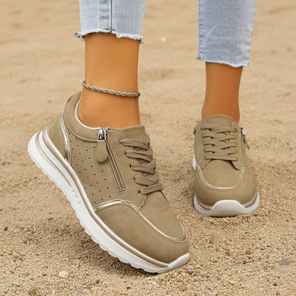 Chunky Heel Side-Zip High-Top Sneaker Boots – 3 Colors EU 36–43 FitiqueFit