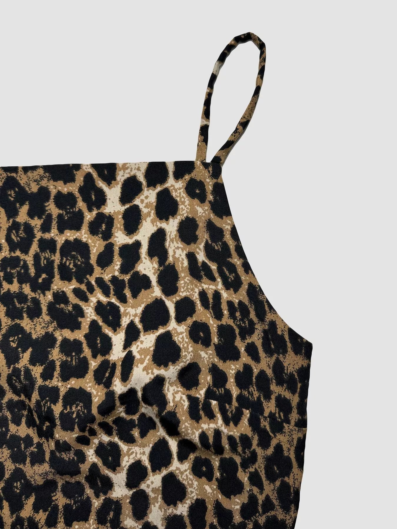 Leopard Print Cami with Back Tie New Era Fashion LLc