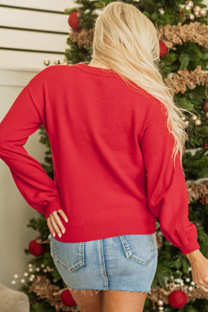 Christmas Merry Pearl Beaded Sweater Shop Style & More | Fresh Looks, Everyday Deals & Free Shipping