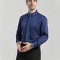 Men'S Stretch Slim-Fit Formal Shirt Without Pockets, Light Business Turn- Collar Long-Sleeved Shirt, Men'S Business Shirt, Wrinkle-Resistant And Durable Solid Color Formal Long-Sleeved Shirt with Buttons And Pockets, Suitable NovaCart