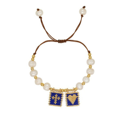 Sacred Freshwater Pearl Scapular Bracelet Shop Style & More | Fresh Looks, Everyday Deals & Free Shipping