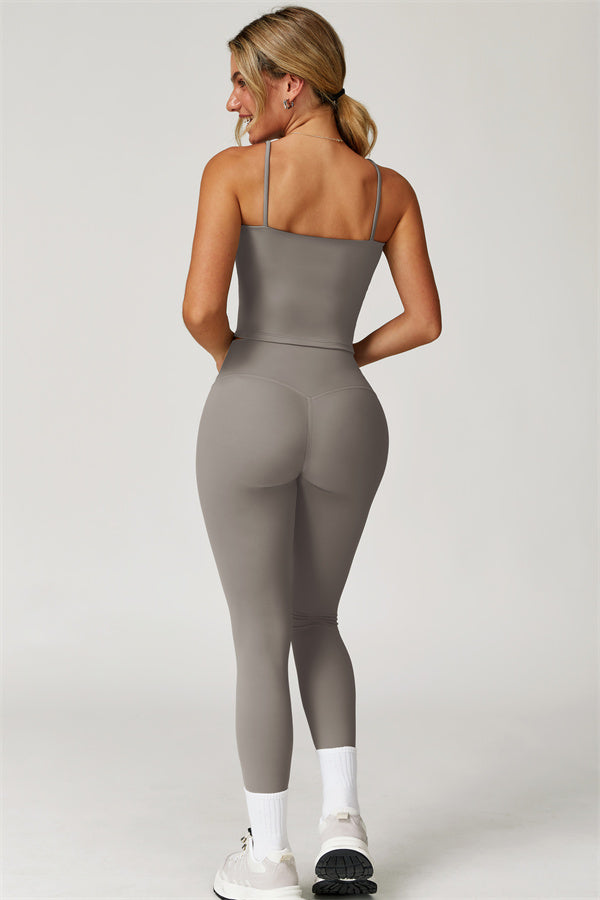 The Agile Crop Top Leggings 2-Piece Set Fitglutes Activewear Gymwear Sportswear & Workout Clothes
