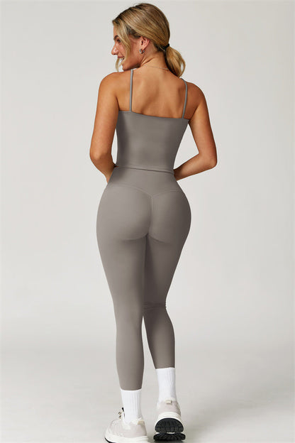 The Agile Crop Top Leggings 2-Piece Set Fitglutes Activewear Gymwear Sportswear & Workout Clothes