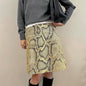 Female Creative Snake Patterned Straight Tube Skirt Grayceful LLC