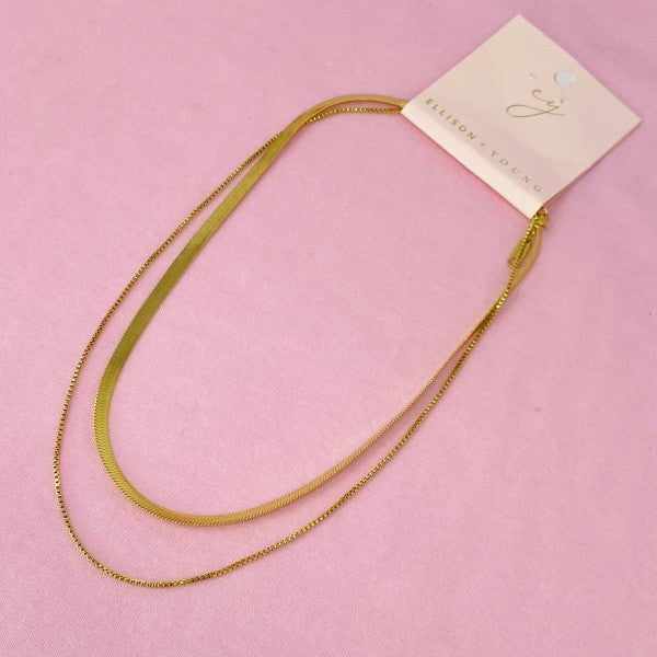 Layered Herringbone Chain Necklace Shop Style & More | Fresh Looks, Everyday Deals & Free Shipping
