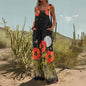 Women’s Square-Neck Floral Sleeveless Jumpsuit FitiqueFit
