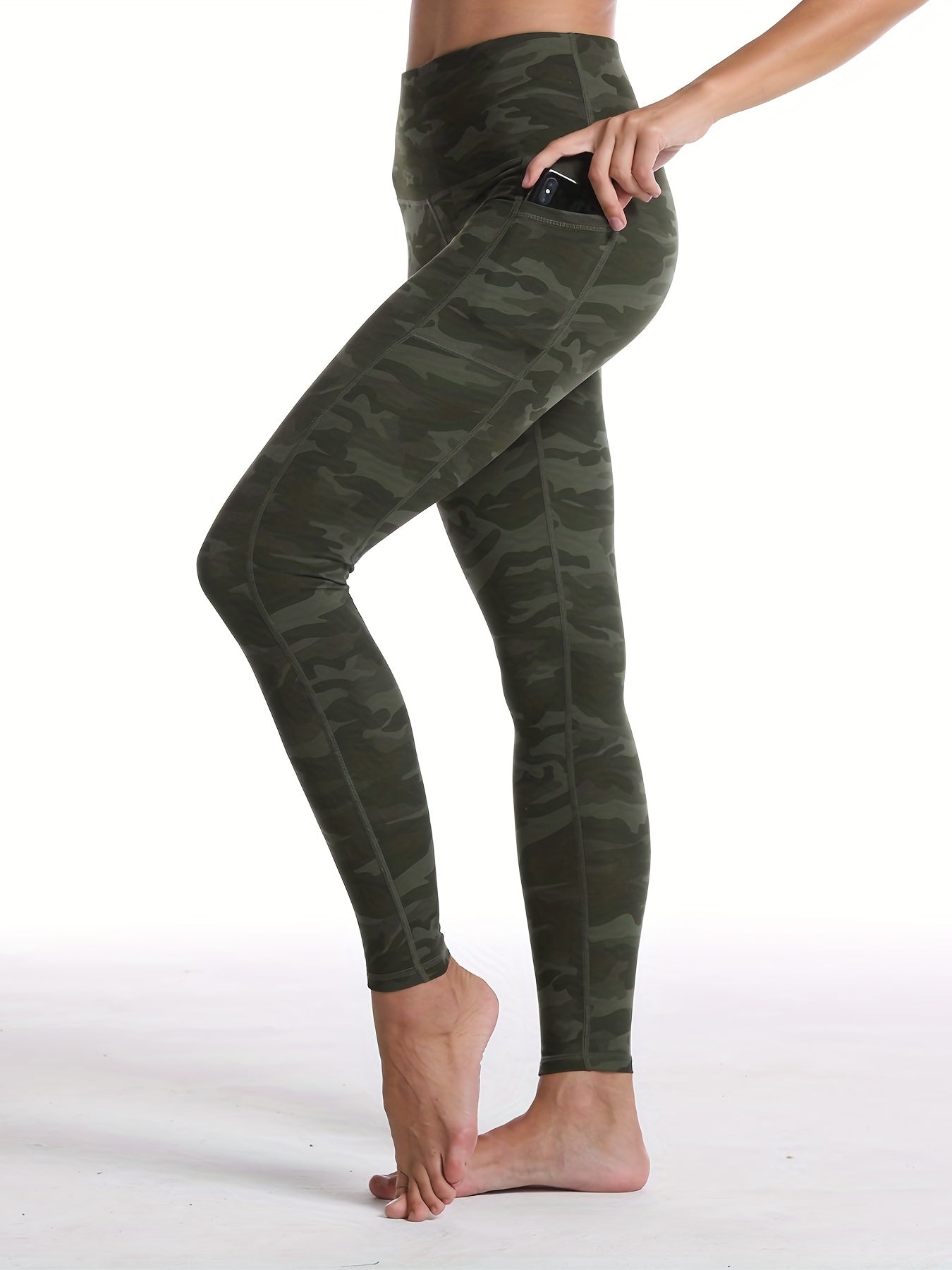 1pc, New Spring And Summer Breathable Sweat-Absorbing Leggings, Women'S Fitted Yoga Pants, Casual Trousers, Slim And Butt-Lifting, Form-Fitting And Sexy, Cropped Length, High-Waisted, Tailored, Lift The Butt, Peach-Shaped But NovaCart