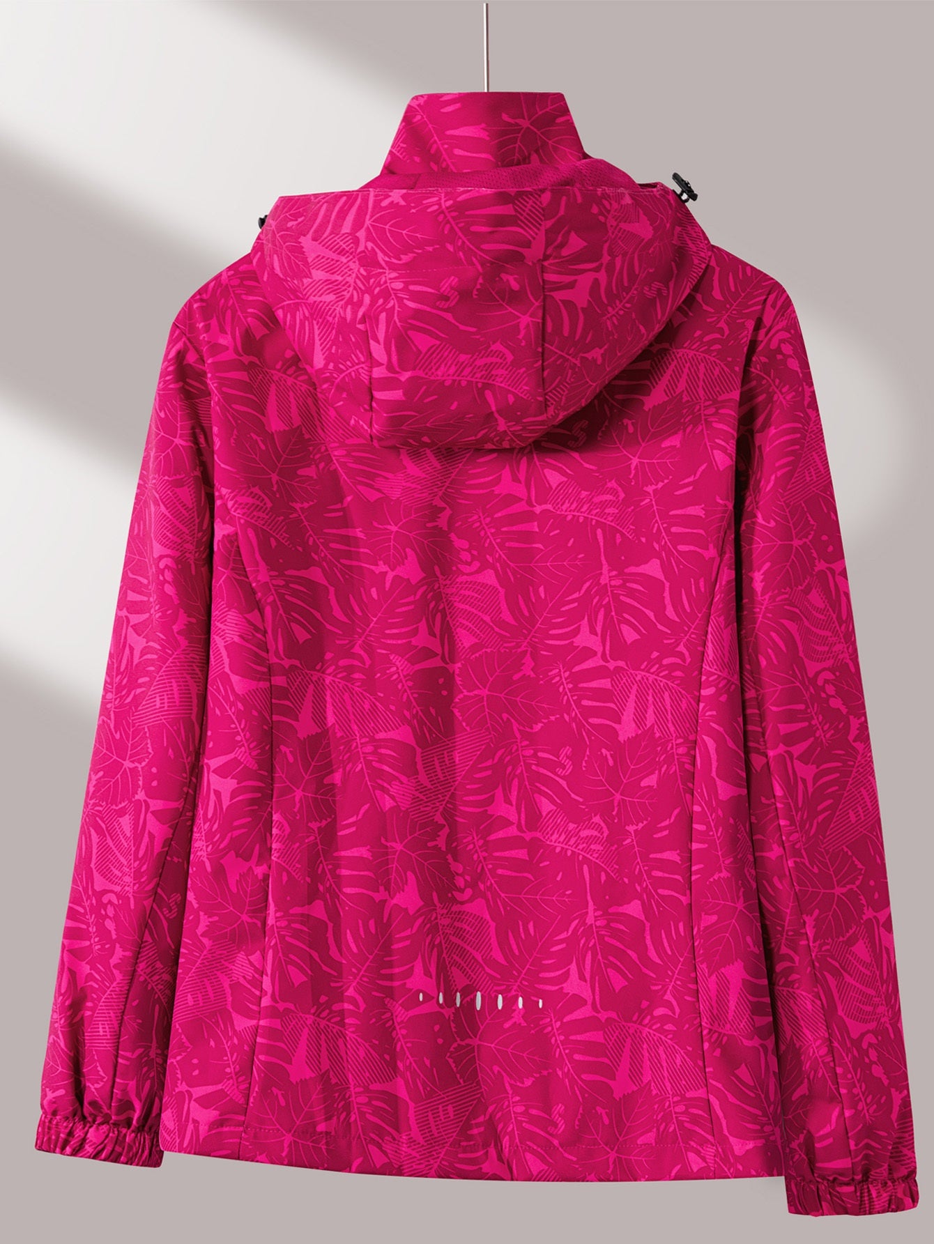 Women'S Outdoor Windbreaker Jacket | Casual Stand Collar, Non-Stretch Fabric, Random Print, Long Sleeve, Zipper Closure, Detachable Hood NovaCart