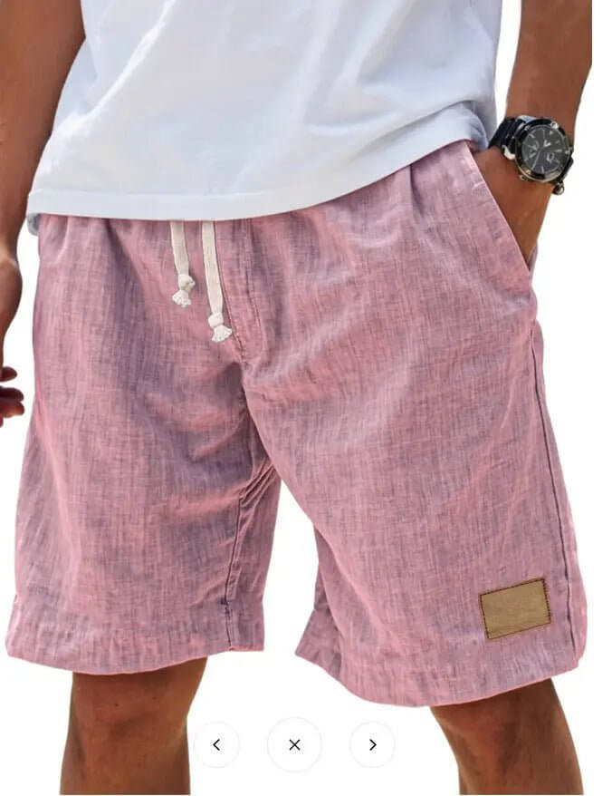 Men's Retro Breathable Linen Loose Holiday Shorts SnagBag