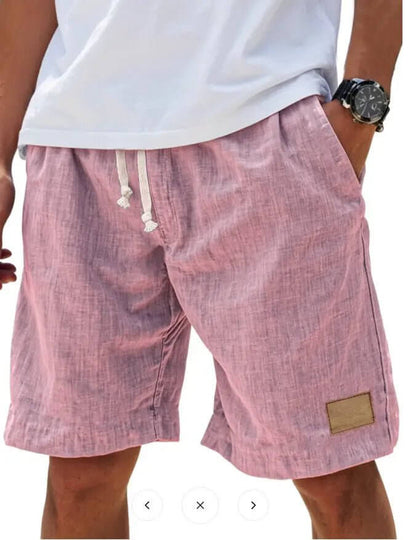 Men's Retro Breathable Linen Loose Holiday Shorts SnagBag