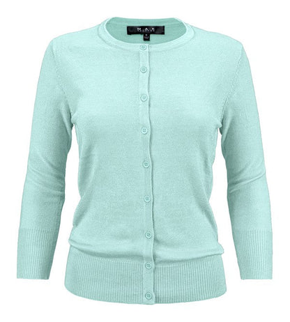 Crewneck Button Down Knit Cardigan Sweater Shop Style & More | Fresh Looks, Everyday Deals & Free Shipping