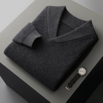 Men's Knitted Bottoming Shirt Pullover Long Sleeve Sweater Loose Casual Grayceful LLC