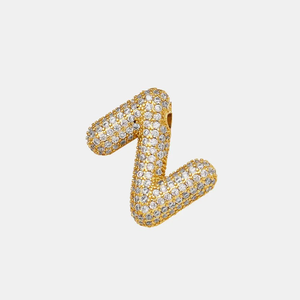 EmberLuxe "Glimmer" Bubble letter Pendant (V-Z) Ivory Embers