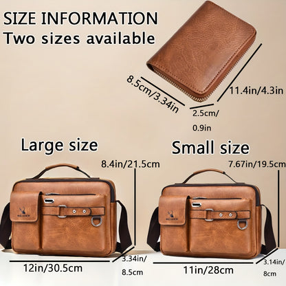 Men's Single-Shoulder Bag, Crossbody Bag, Business Messenger Bag, Shoulder Bag, Handbag, Casual Bag for Men NovaCart