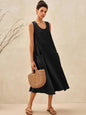 100% Linen Swing Beach Tank Dress GIANA LINTICO
