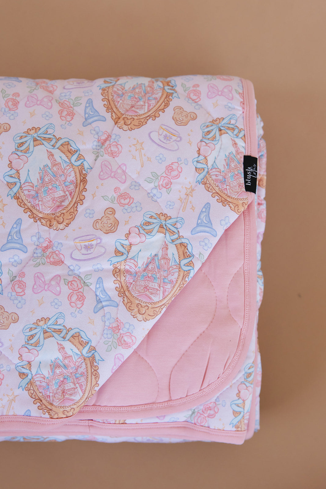 When You Wish - Quilted Blanket Blush Lotus
