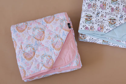 When You Wish - Quilted Blanket Blush Lotus