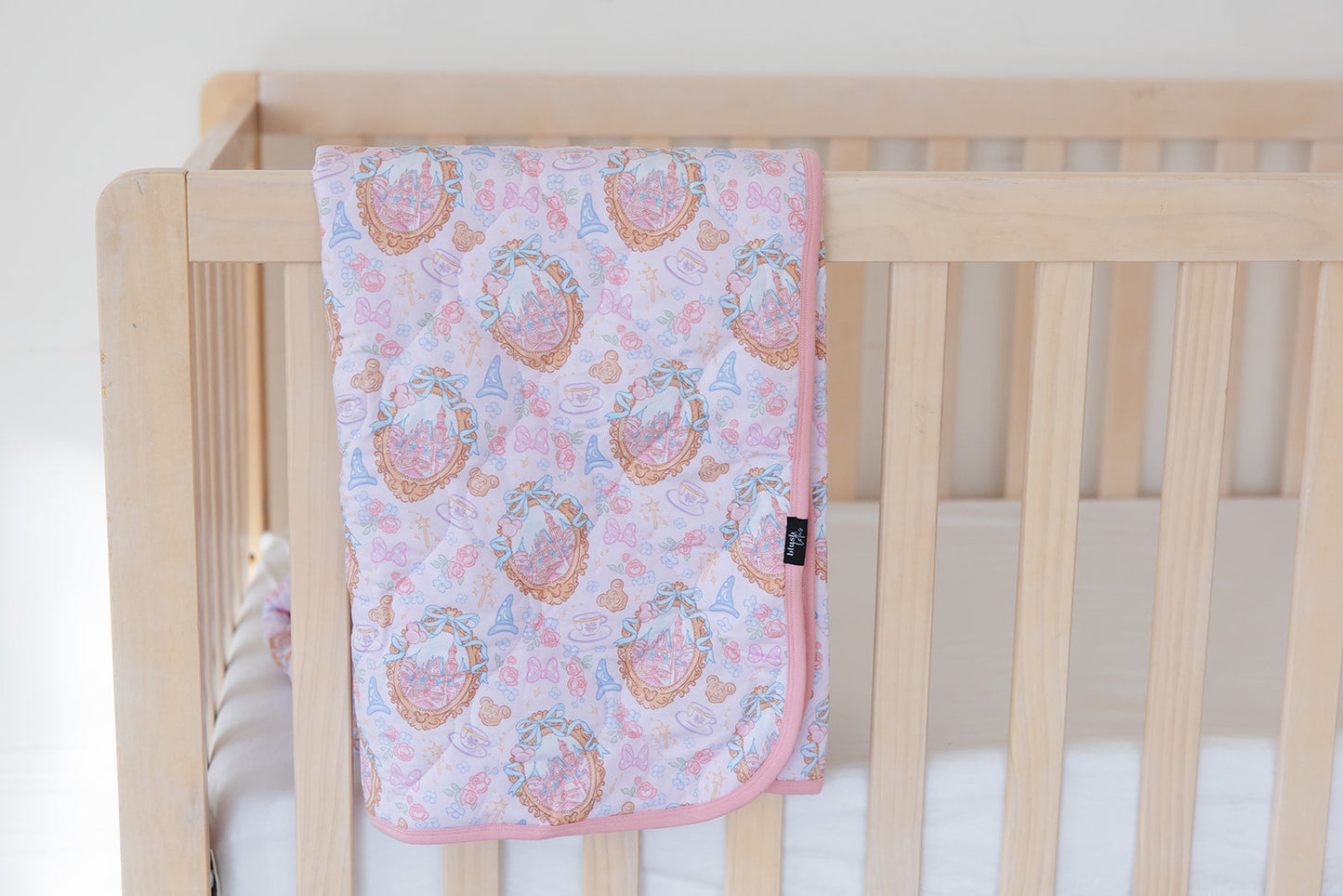 When You Wish - Quilted Blanket Blush Lotus