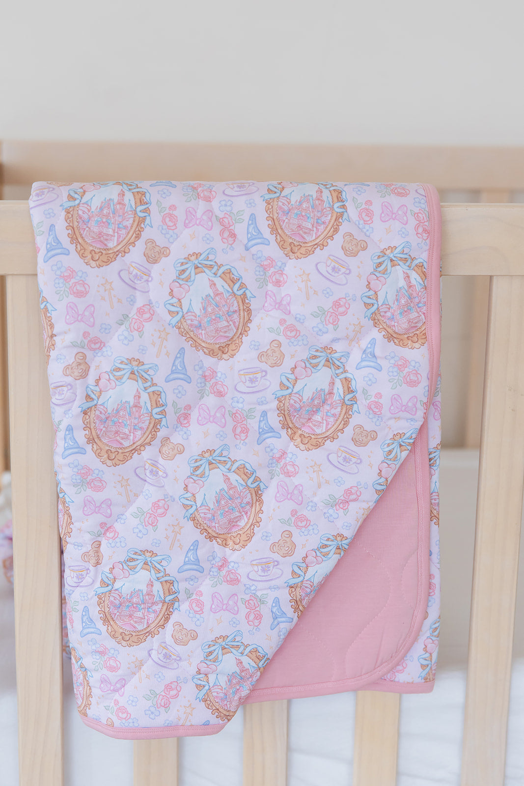 When You Wish - Quilted Blanket Blush Lotus